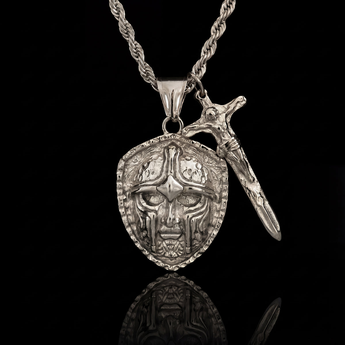 SILVER GODS ARMOR PENDANT